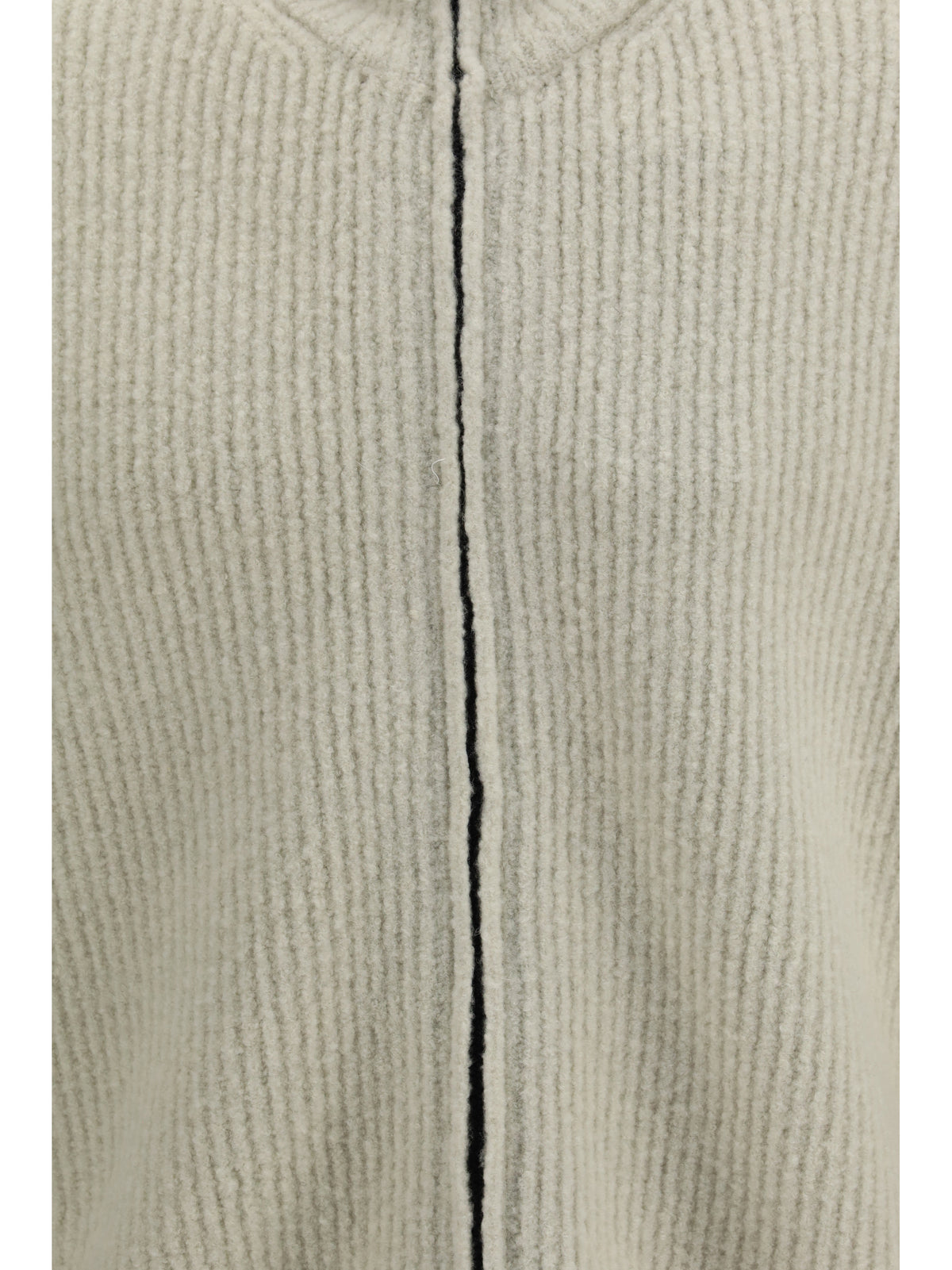 C.P. Company Felted bouclé yarn Cardigan - Silver Birch