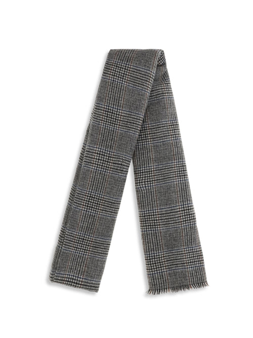 Brunello Cucinelli Cashmere Scarf - Camel+Nero+Bordeaux
