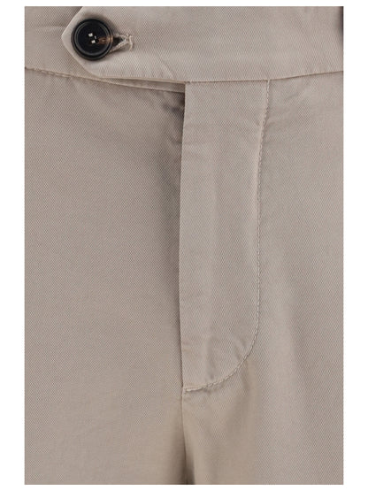 Brunello Cucinelli Dyed cotton Pants - Marble