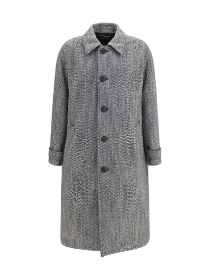 Dolce & Gabbana Chevron wool-blend single-breasted Coat - Tess.Accoppiato-Doub