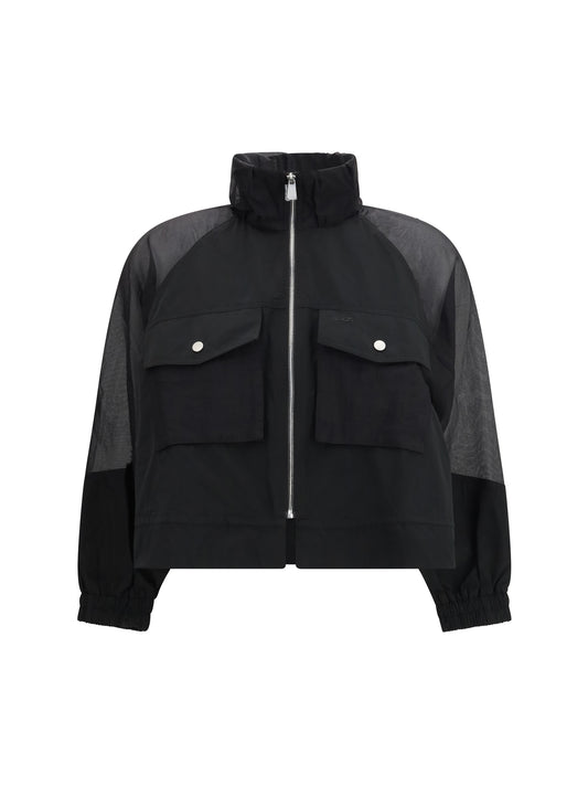 PINKO Beth Jacket with transparent inserts