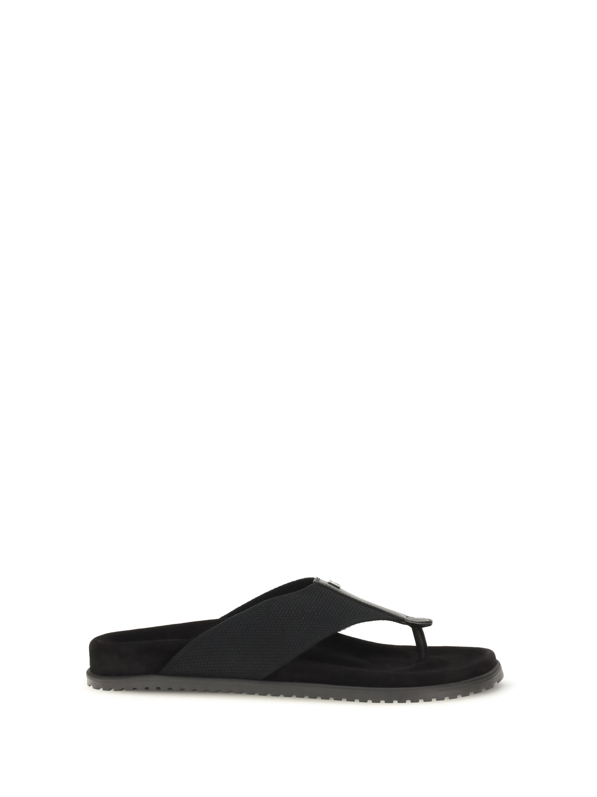 Dolce & Gabbana Logo thong Sandals - Black