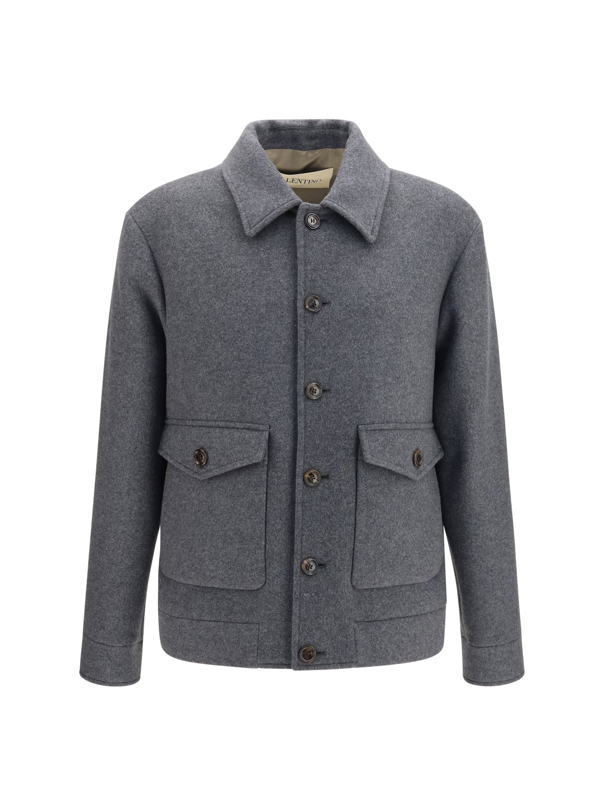 Valentino Wool and cashmere Jacket - Grey Dark Melange