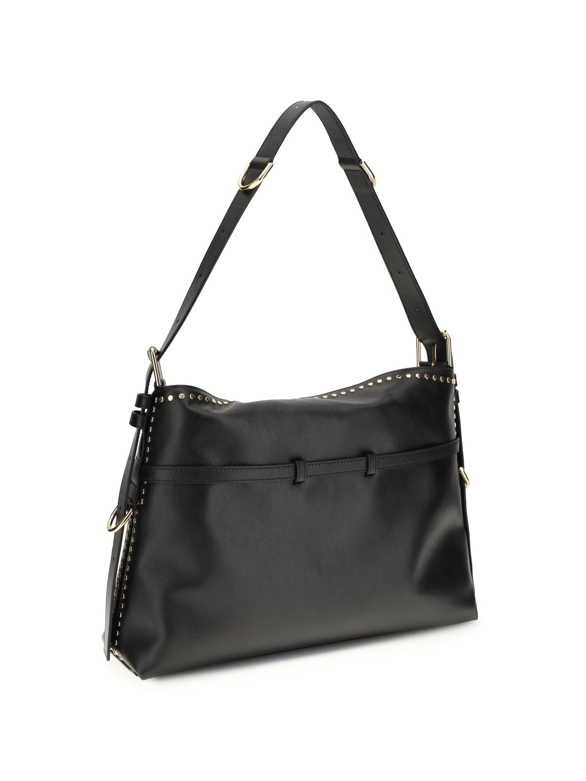 Givenchy Large Voyou Shoulder Bag in shiny leather - Black