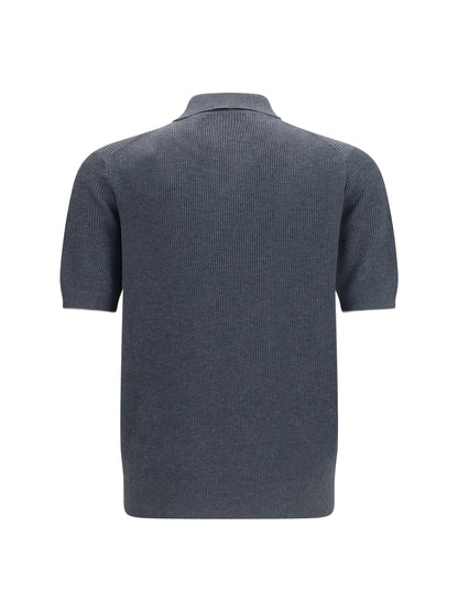 BRUNELLO CUCINELLI Cotton ribbed Polo