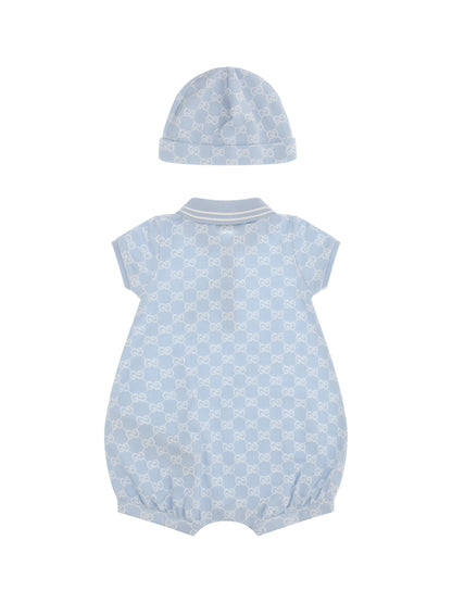 GUCCI Baby GG cotton two-piece gift Set
