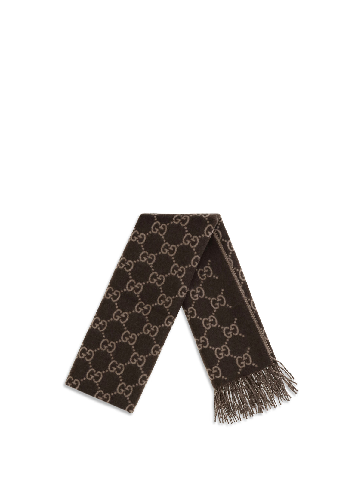 Gucci GG cashmere Scarf - Brown/Beige