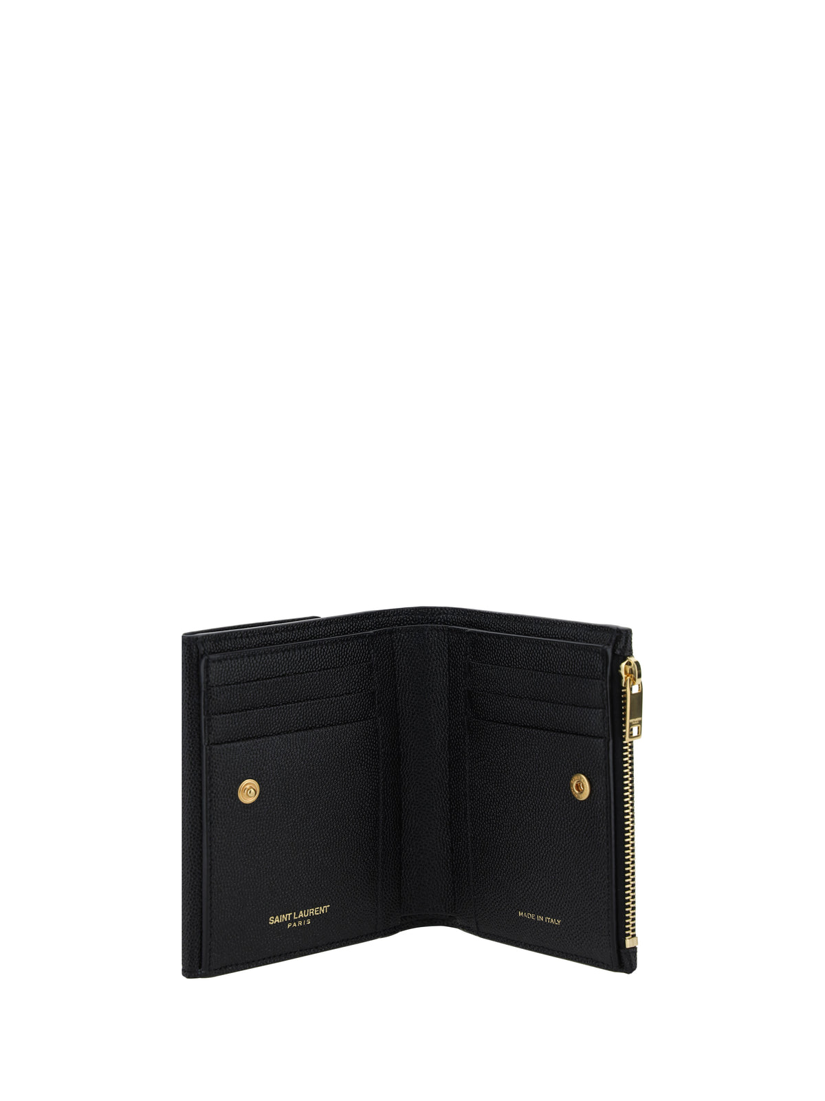 Saint Laurent Cassandre leather Wallet - Black