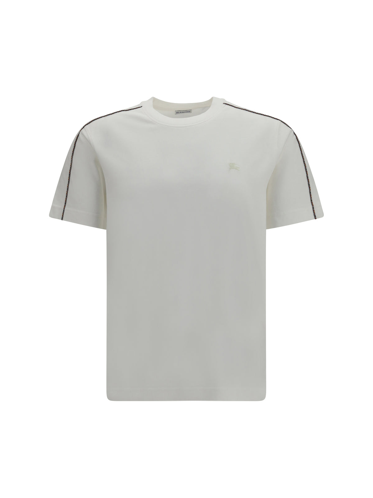 Burberry Cotton T-shirt with embroidered logo - Chalk