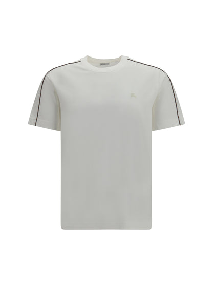 Burberry Cotton T-shirt with embroidered logo - Chalk