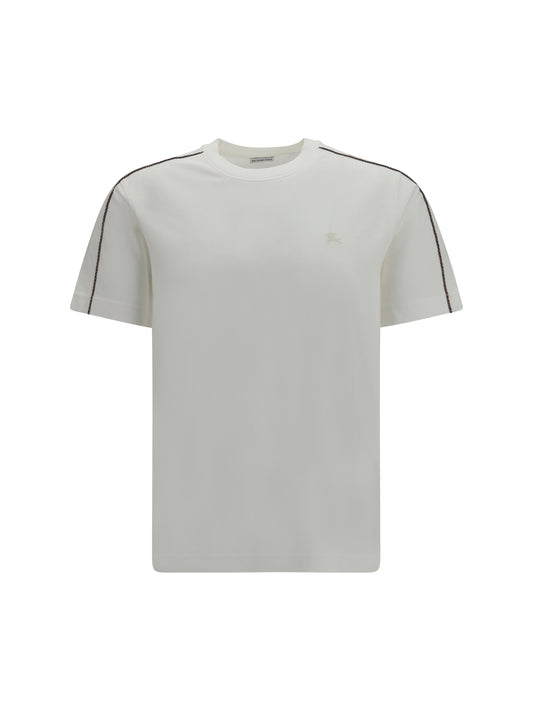 Burberry Cotton T-shirt with embroidered logo - Chalk