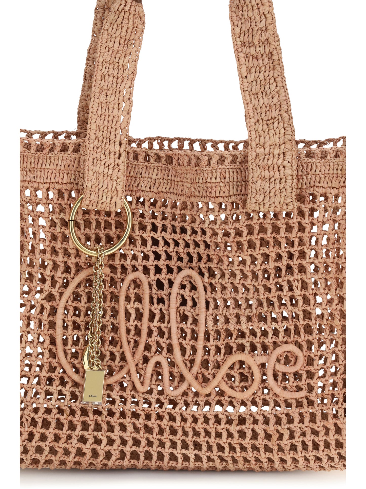 CHLOÉ East-West Summer Banana raffia Tote Bag