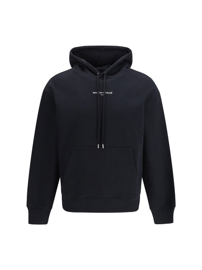 Maison Kitsuné Cotton Sweatshirt with embroidered logo - Black