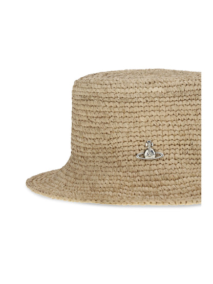 VIVIENNE WESTWOOD Orb raffia Bucket Hat