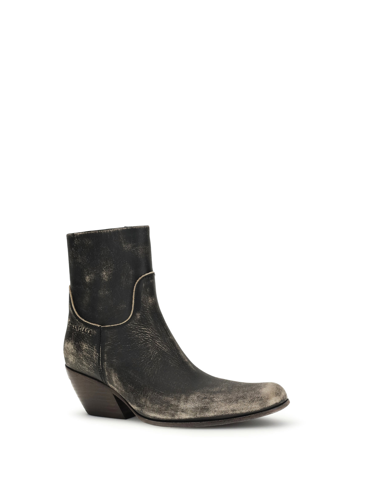 Balenciaga Memphis Ankle Boots - Black/Beige