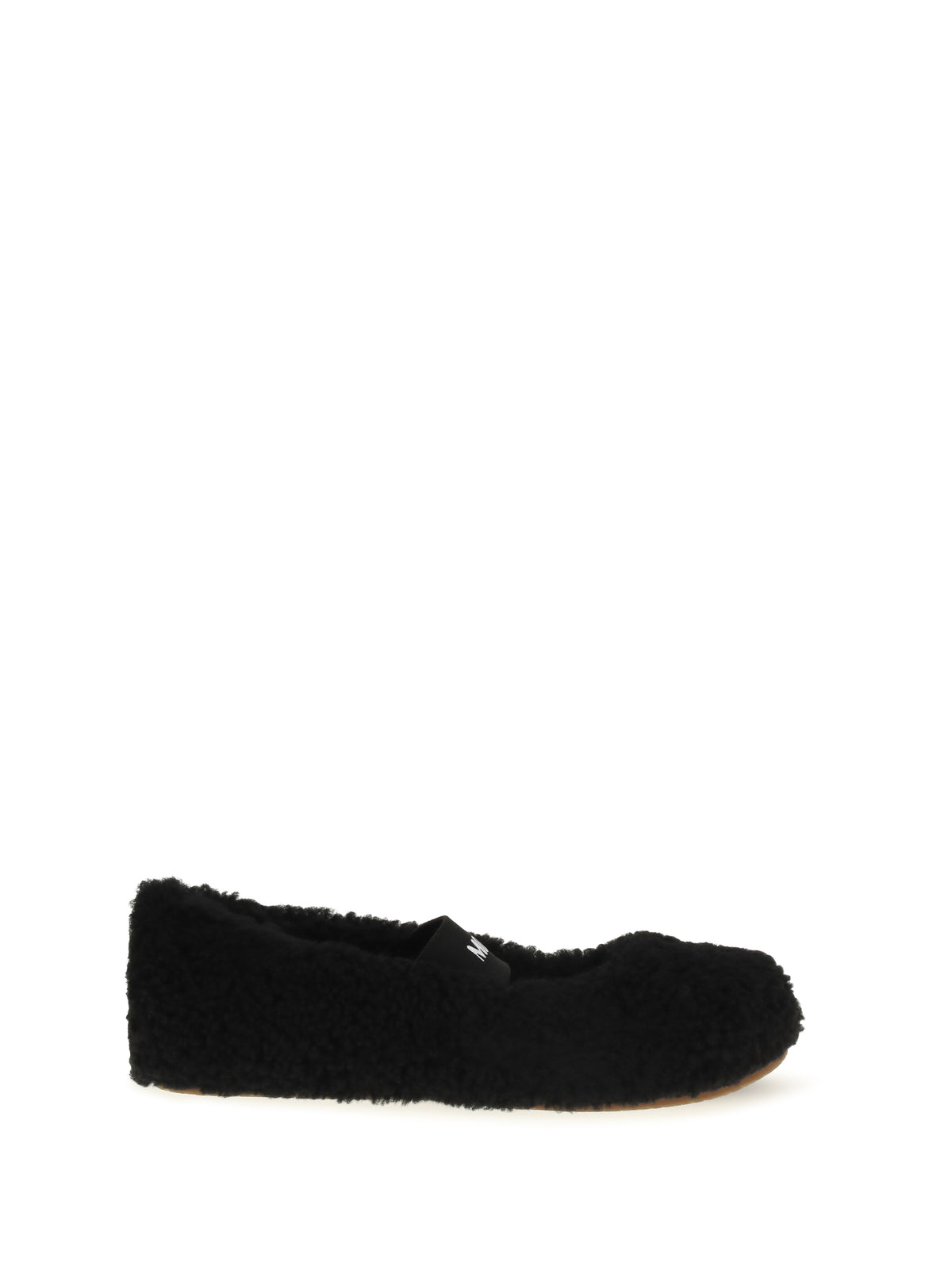 Moon Boot Shearling Ballerinas - Black