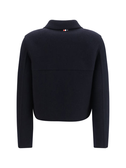 Thom Browne Cropped virgin wool Jacket - Navy