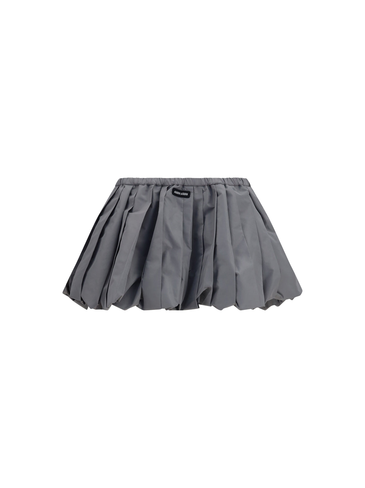Miu Miu Balloon mini Skirt - Piombo