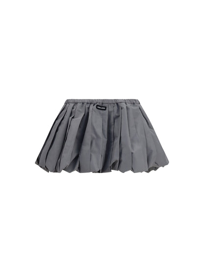 Miu Miu Balloon mini Skirt - Piombo