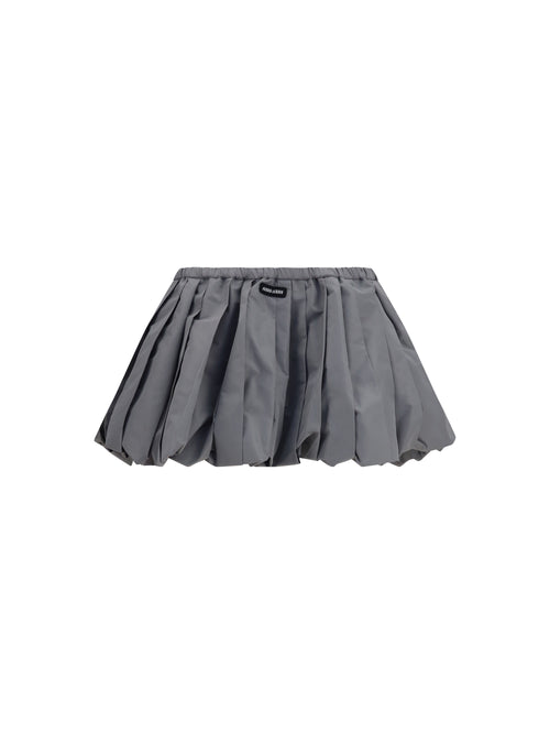 Miu Miu Balloon mini Skirt - Piombo