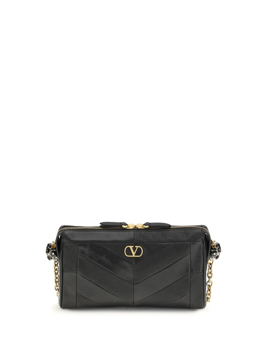 VALENTINO GARAVANI Panthea small chevron Shoulder Bag