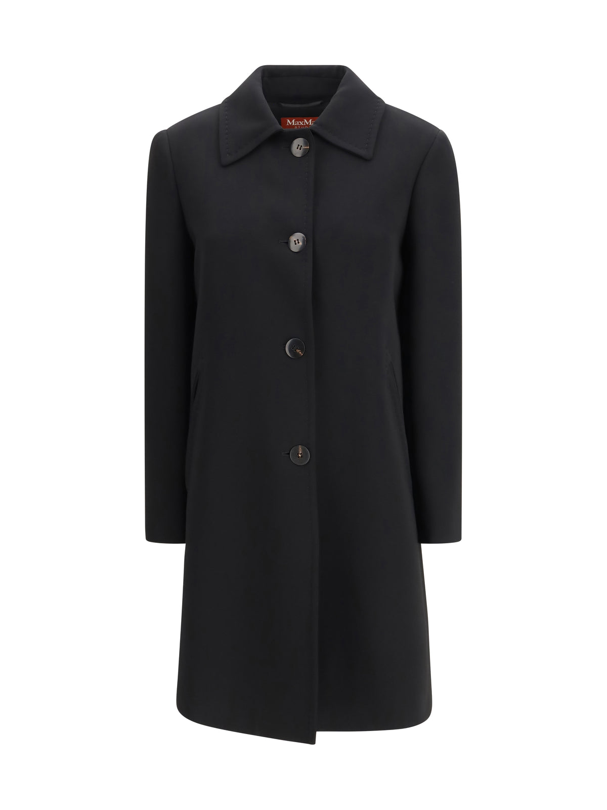 Max Mara Studio Racconto Overcoat - Black
