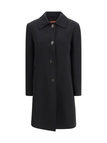 Max Mara Studio Racconto Overcoat - Black