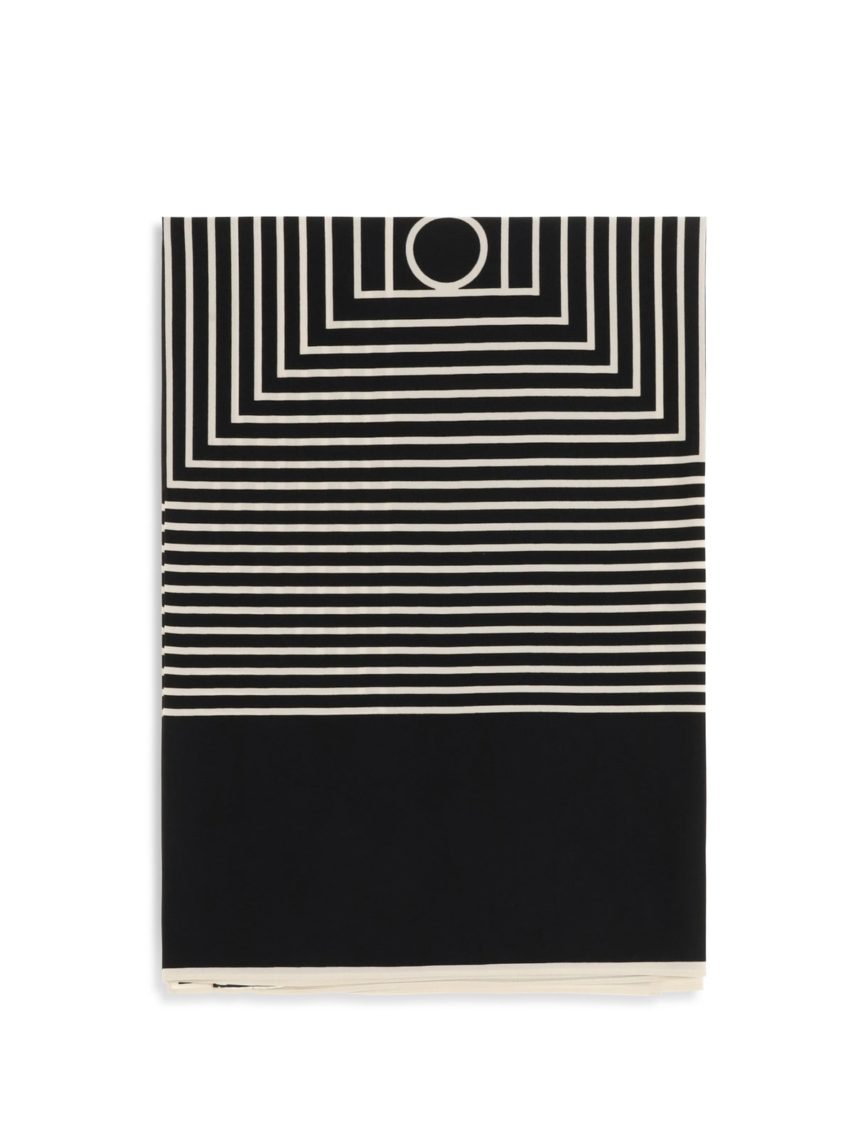 Toteme Monogram silk Scarf - Black