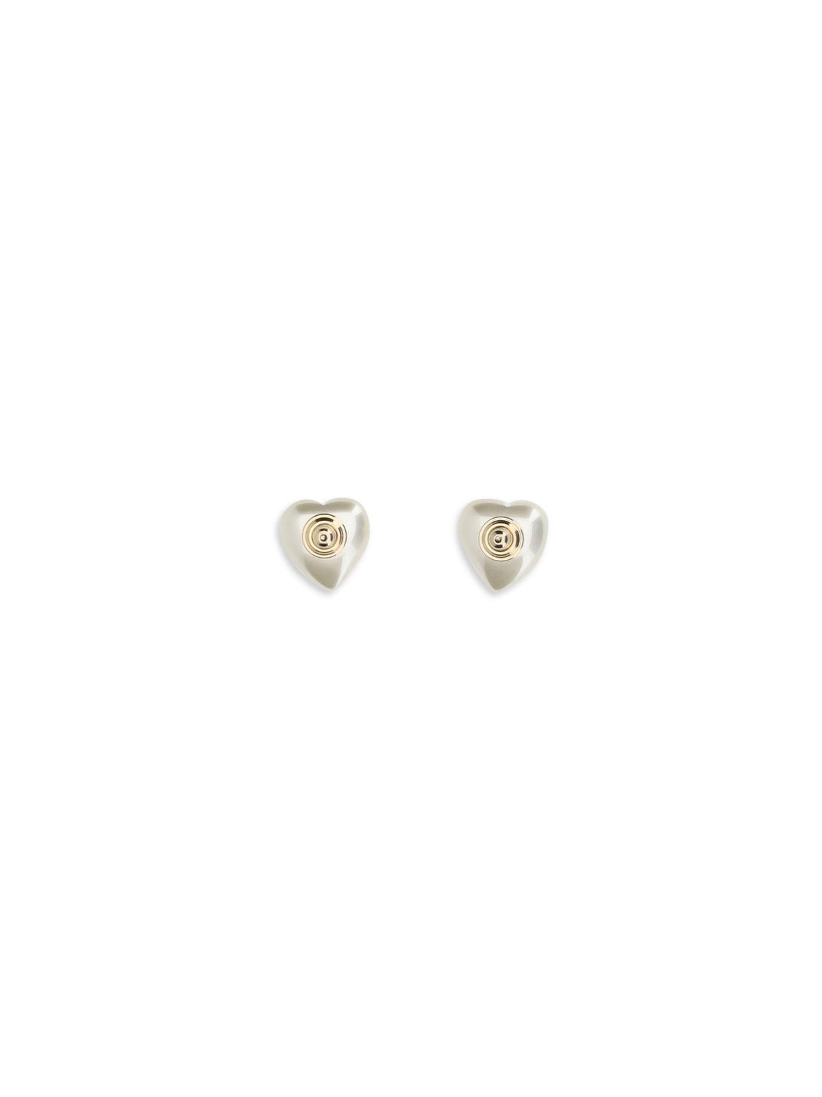 Valentino Garavani VLogo Signature Earrings in metal and pearls - Gold/Cream