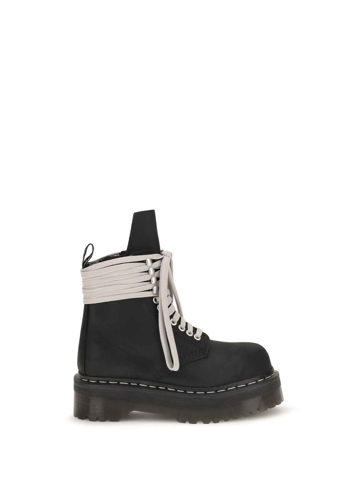 Rick Owens Quad Sole Steel Boots - Black
