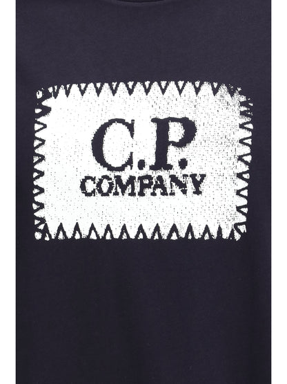 C.P. COMPANY Jersey 30/1 Short Sleeve Logo Label T-Shirt