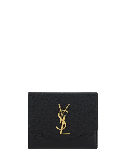 Saint Laurent Cassandre leather Wallet - Black