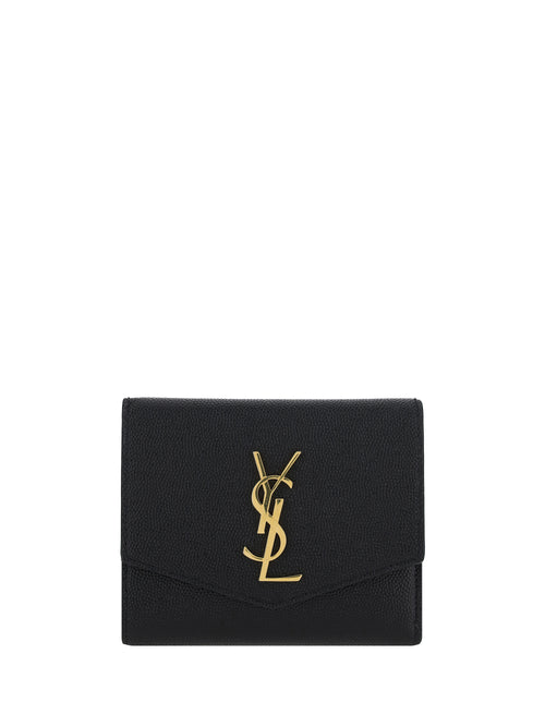 Saint Laurent Cassandre leather Wallet - Black
