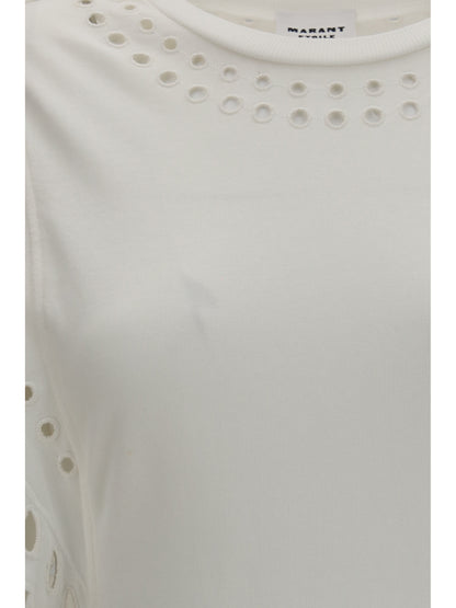 Marant Étoile Orlane cotton and broderie Orlane Dress - Ecru