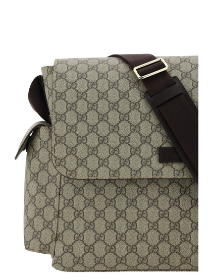 Gucci Fabric Baby Shoulder Bag - Be Ebo/Cocoa/Dk Choc
