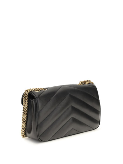 Saint Laurent LouLou leather Crossbody Bag - Black