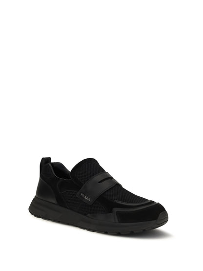 Prada Sport mesh Loafers - Black