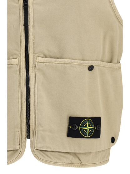 STONE ISLAND Oversized quilted Vest
