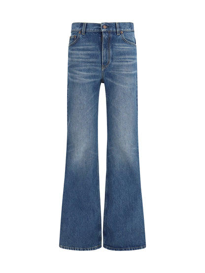 CHLOÉ Jeans flared in organic cotton denim