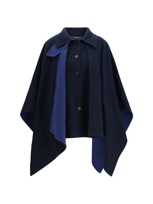Chloé Virgin wool Cape - Evening Blue