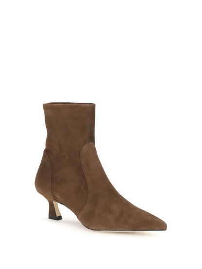 Stuart Weitzman Vinnie Ankle Boots - Cigar