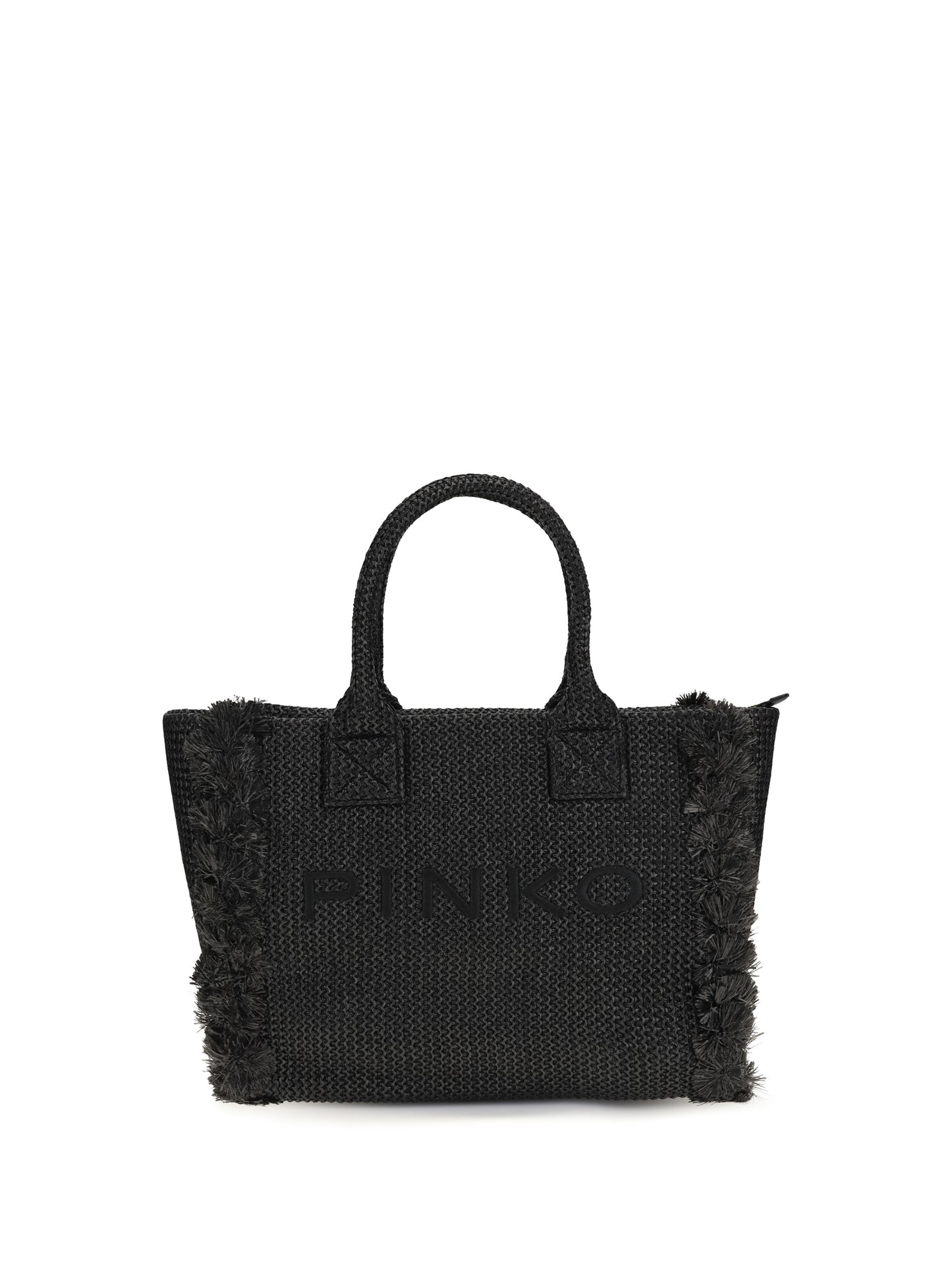 PINKO Medium Beach Rafia Tote Bag