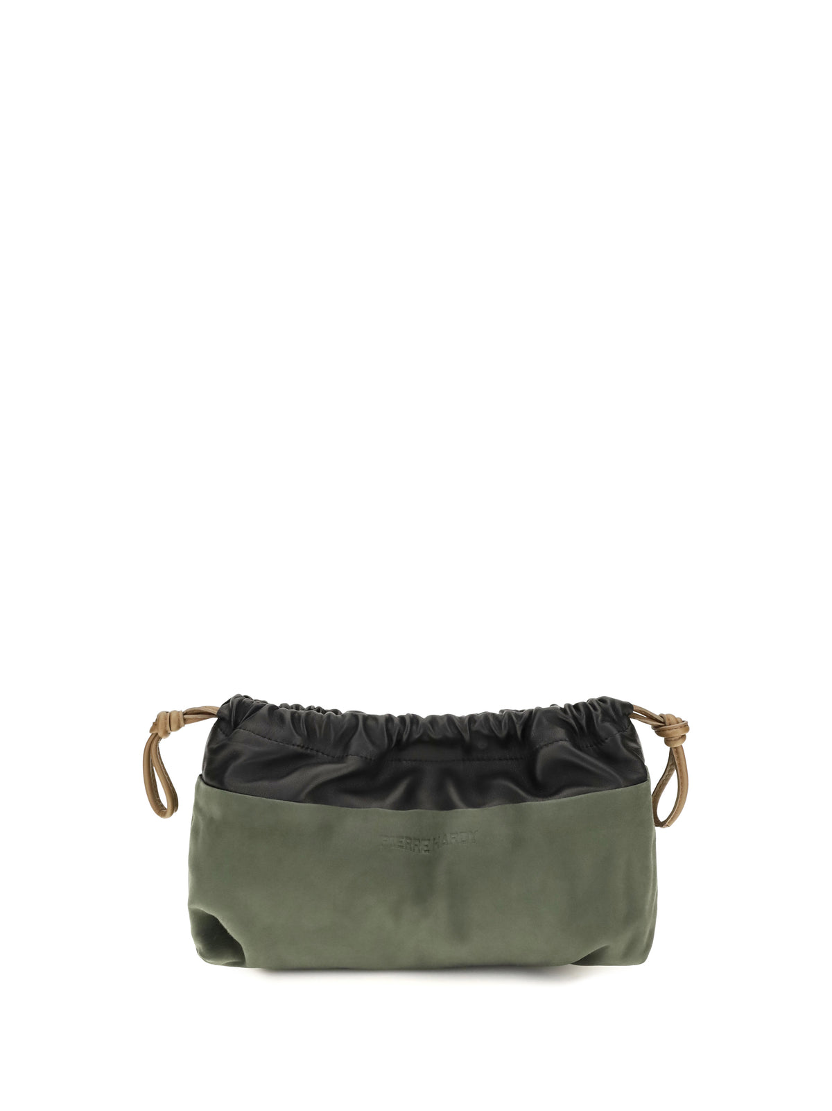 Pierre Hardy Twin Clutch Bag - Black-Khaki-Camel