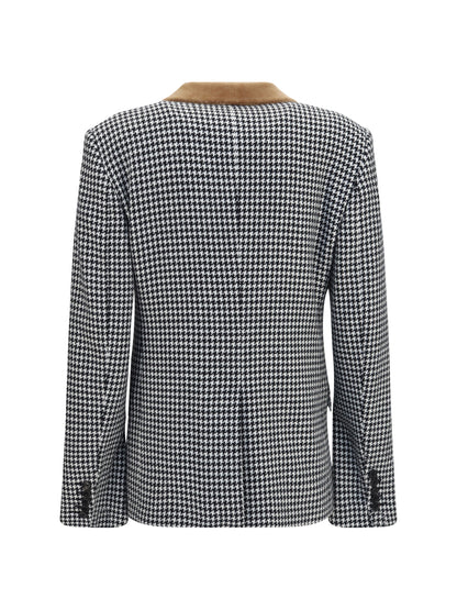 Tom Ford Houndstooth cashmere Jacket - Black&White