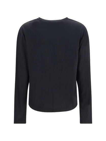 Toteme Long-sleeve cotton T-shirt - Black