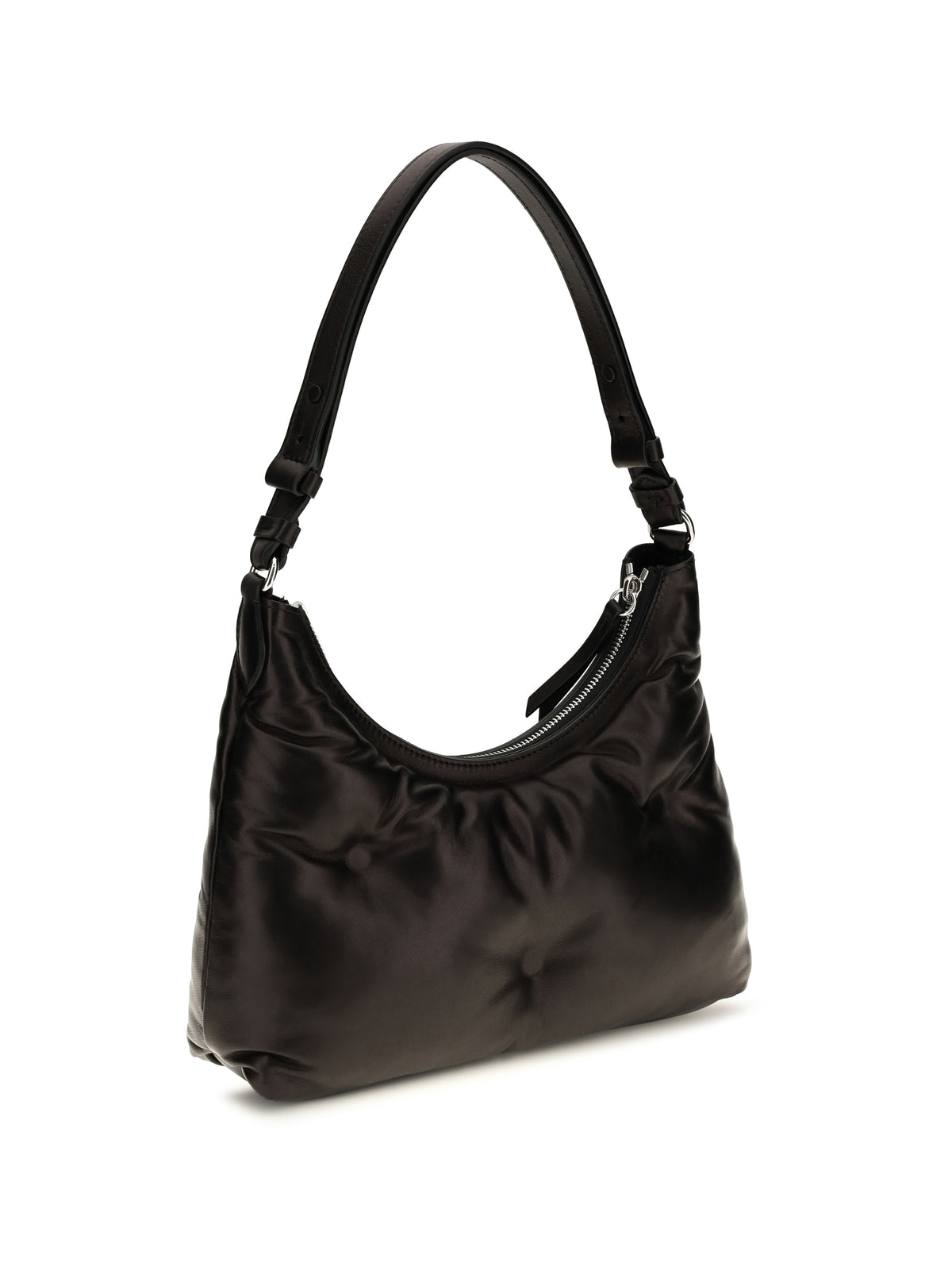 Maison Margiela Small Glam Slam Hobo Shoulder Bag - Black