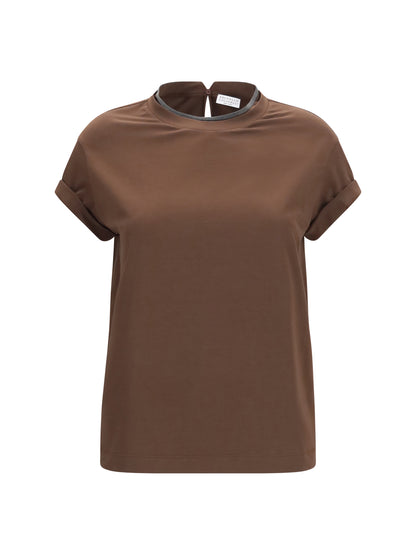 Brunello Cucinelli Cotton T-shirt - Fondente
