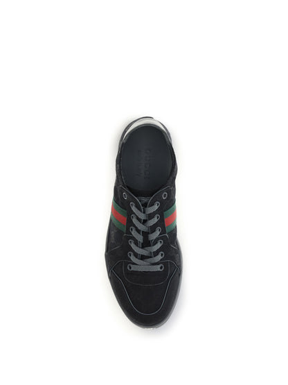 Gucci Stretch GG fabric Sneakers - Black/Mel.Plat/Vrv