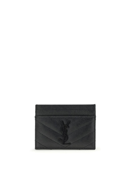 SAINT LAURENT Leather Card Holder