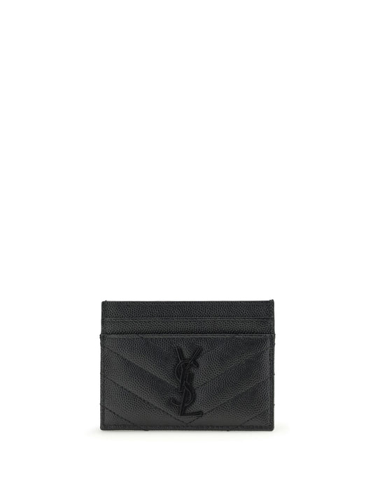 SAINT LAURENT Leather Card Holder